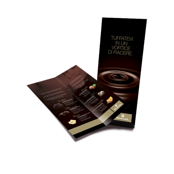 Carta menù di cioccolato 6 gusti